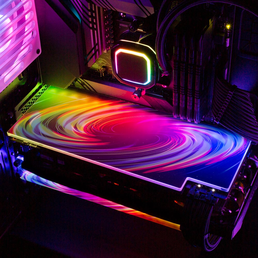 Crayola Galaxy RGB GPU Backplate - StellarFire - V1Tech