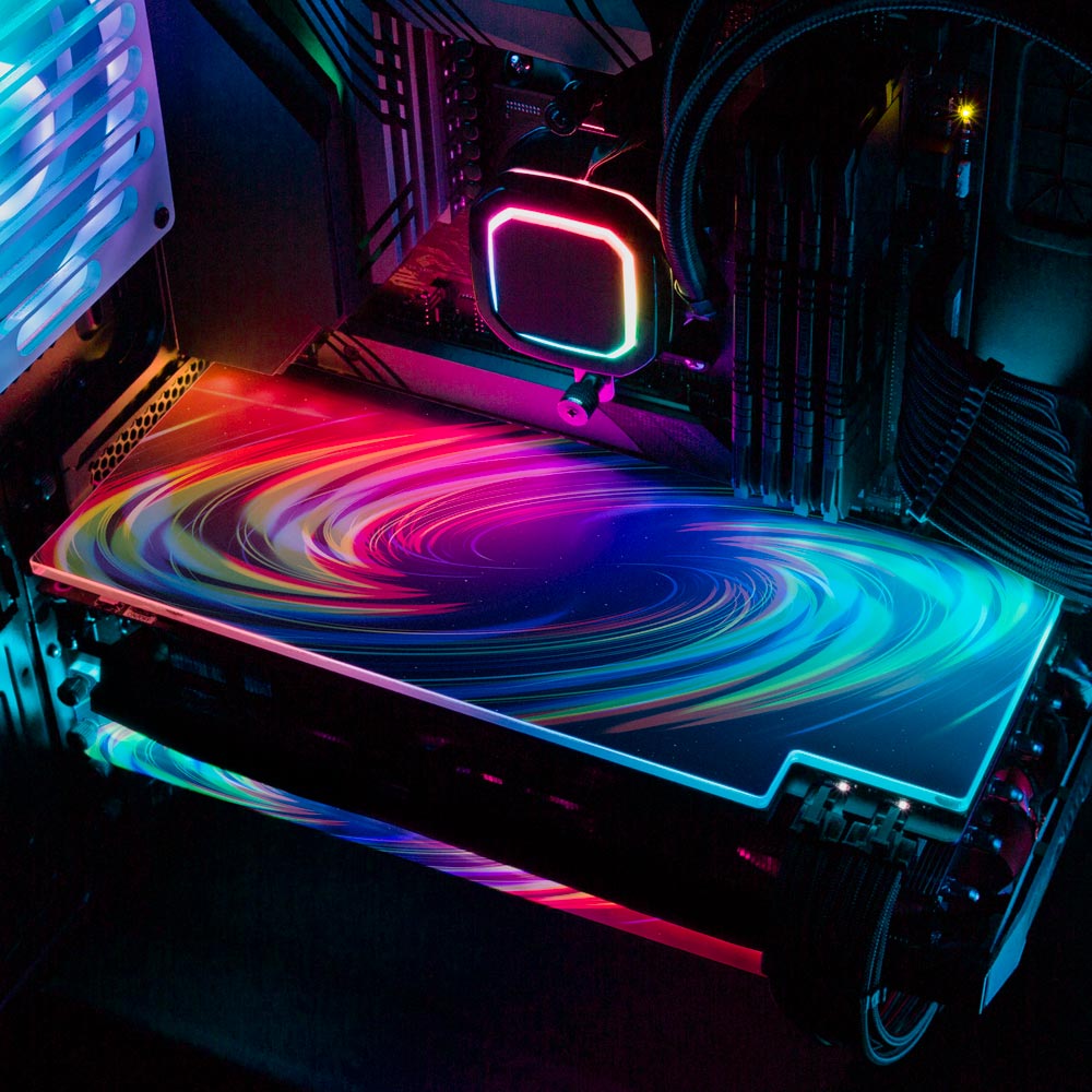 Crayola Galaxy RGB GPU Backplate - StellarFire - V1Tech