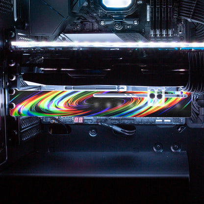 Crayola Galaxy RGB GPU Support Bracket - StellarFire - V1Tech