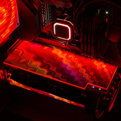 Crystal Formation RGB GPU Backplate - StellarFire - V1Tech