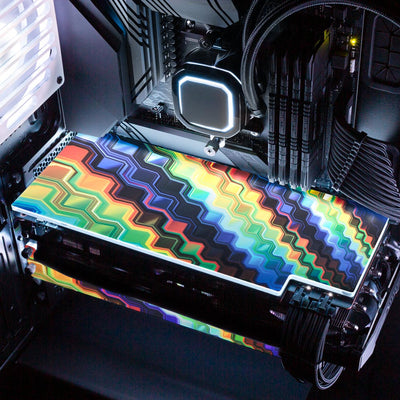 Crystal Formation RGB GPU Backplate