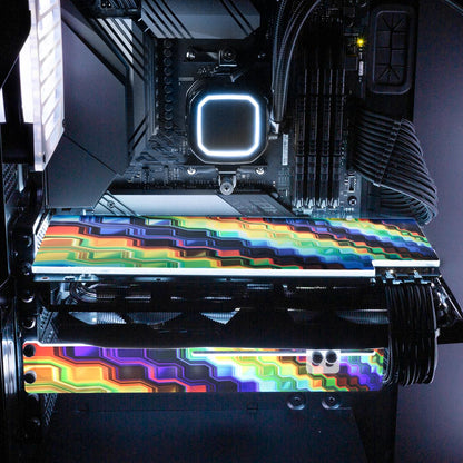 Crystal Formation RGB GPU Backplate - StellarFire - V1Tech