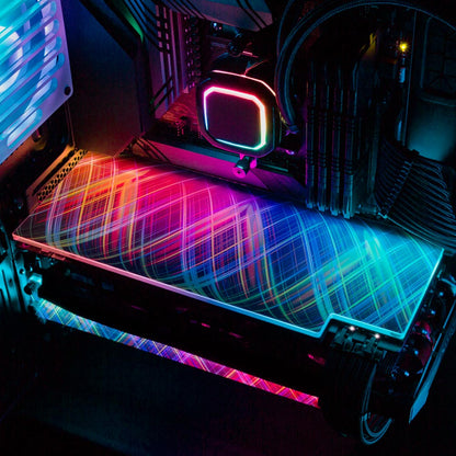 Crystal Sensation RGB GPU Backplate - StellarFire - V1Tech