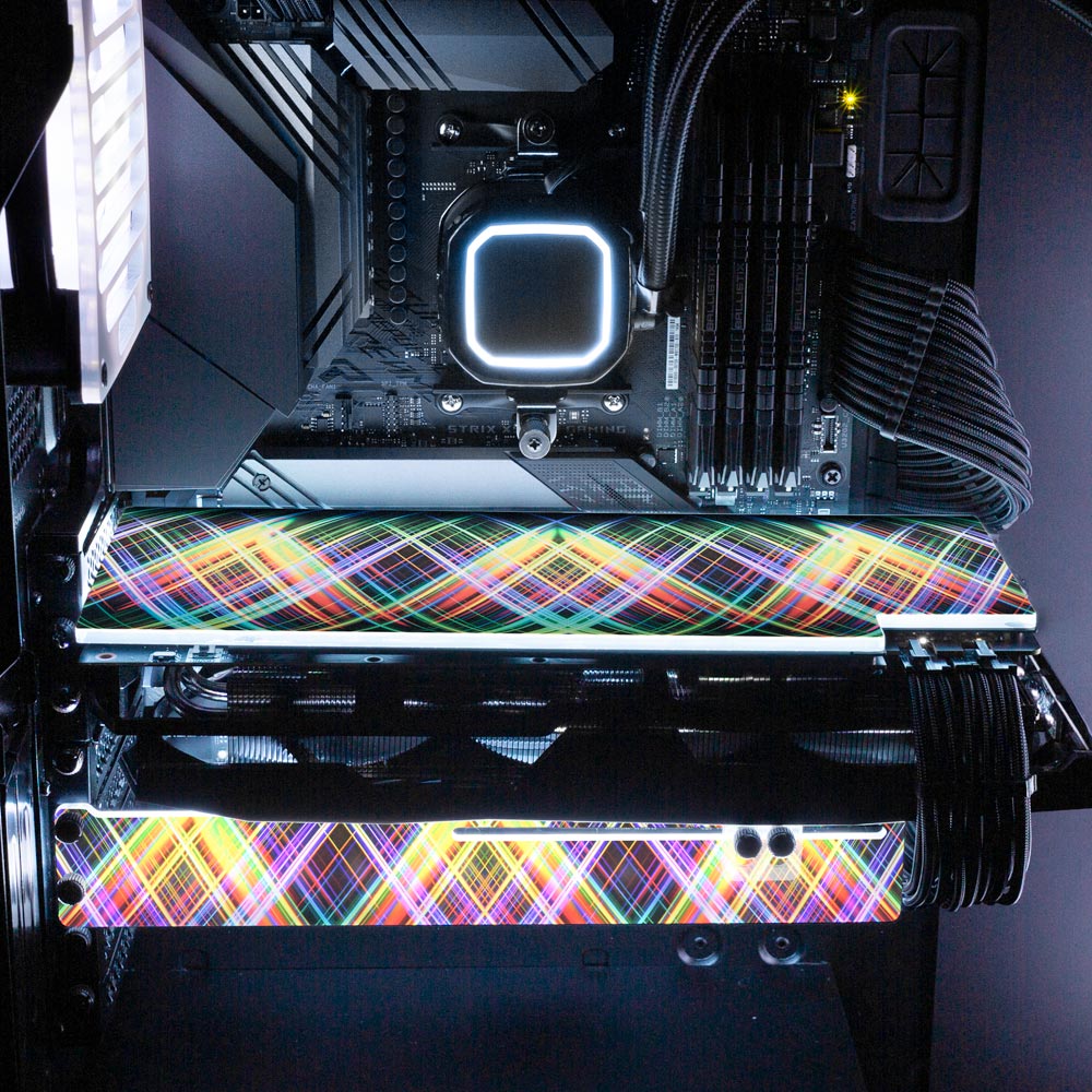 Crystal Sensation RGB GPU Backplate - StellarFire - V1Tech