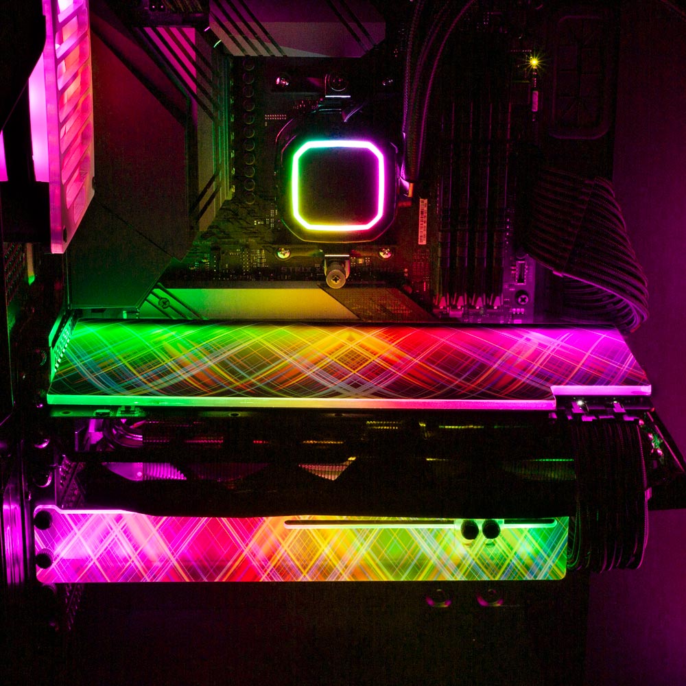 Crystal Sensation RGB GPU Backplate - StellarFire - V1Tech