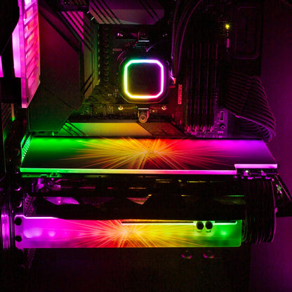 Crystal Singularity RGB GPU Backplate - StellarFire - V1Tech