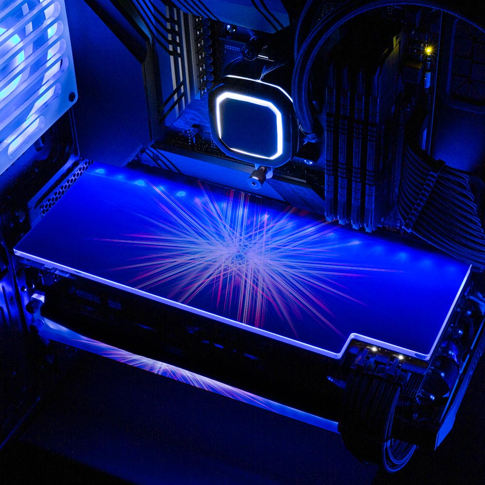 Crystal Singularity RGB GPU Backplate - StellarFire - V1Tech