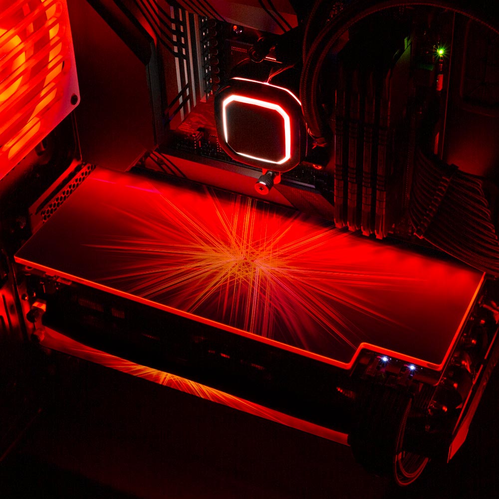 Crystal Singularity RGB GPU Backplate - StellarFire - V1Tech