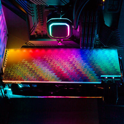 Crystal Vibration RGB GPU Backplate - StellarFire - V1Tech