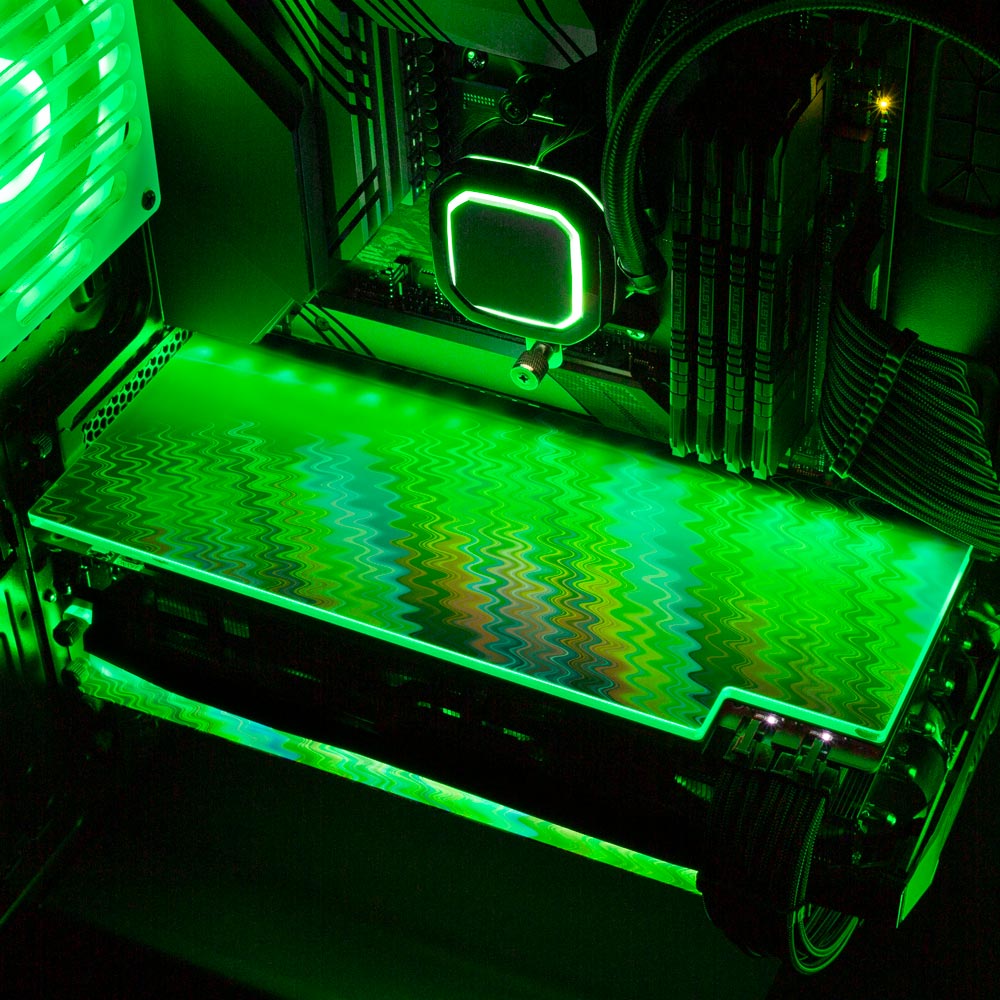 Crystal Vibration RGB GPU Backplate - StellarFire - V1Tech