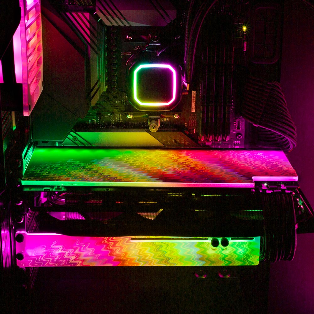 Crystal Vibration RGB GPU Backplate - StellarFire - V1Tech