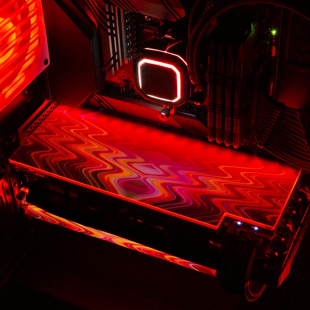 Crystal Visitation RGB GPU Backplate - StellarFire - V1Tech