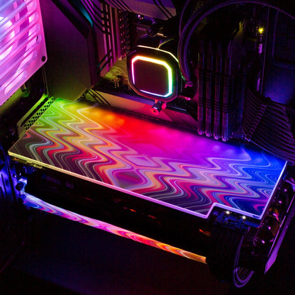 Crystal Visitation RGB GPU Backplate - StellarFire - V1Tech