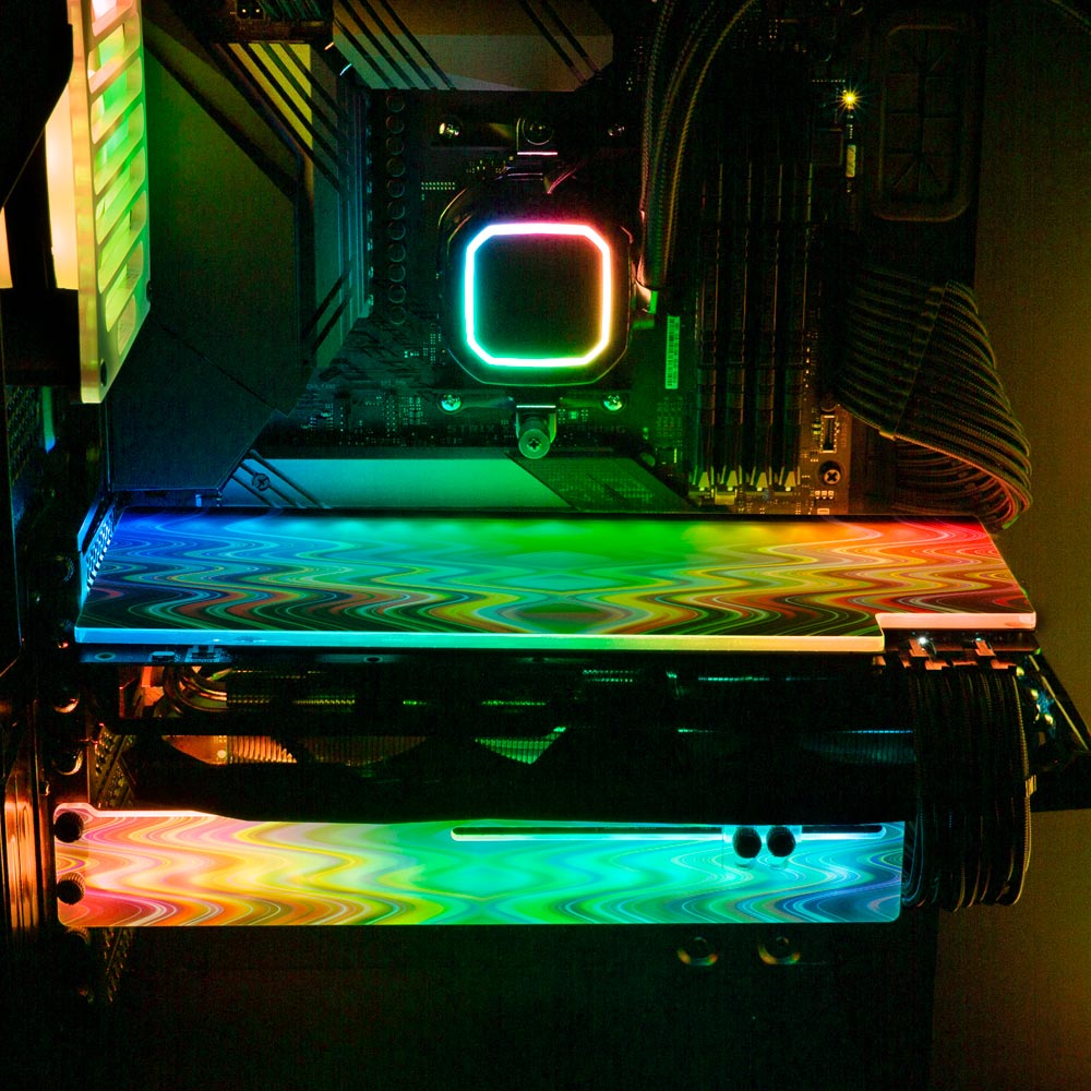 Crystal Visitation RGB GPU Backplate - StellarFire - V1Tech