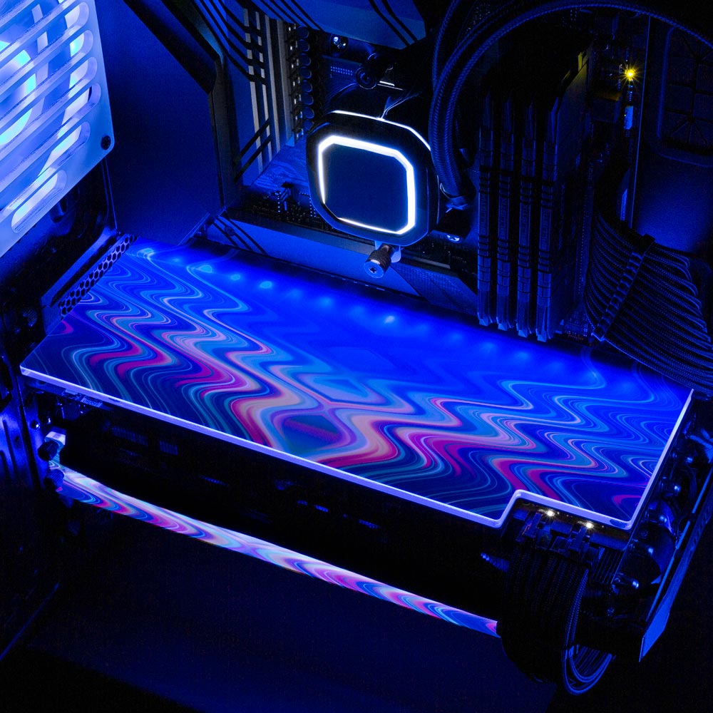 Crystal Visitation RGB GPU Backplate - StellarFire - V1Tech