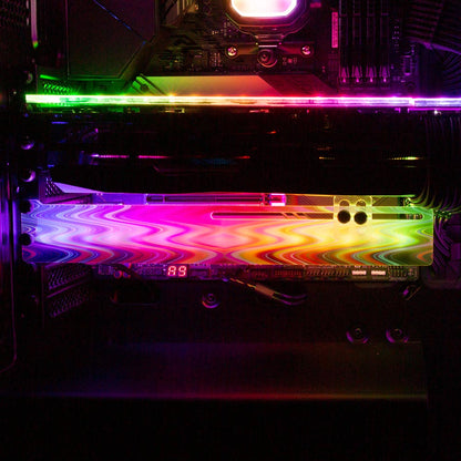 Crystal Visitation RGB GPU Support Bracket - StellarFire - V1Tech