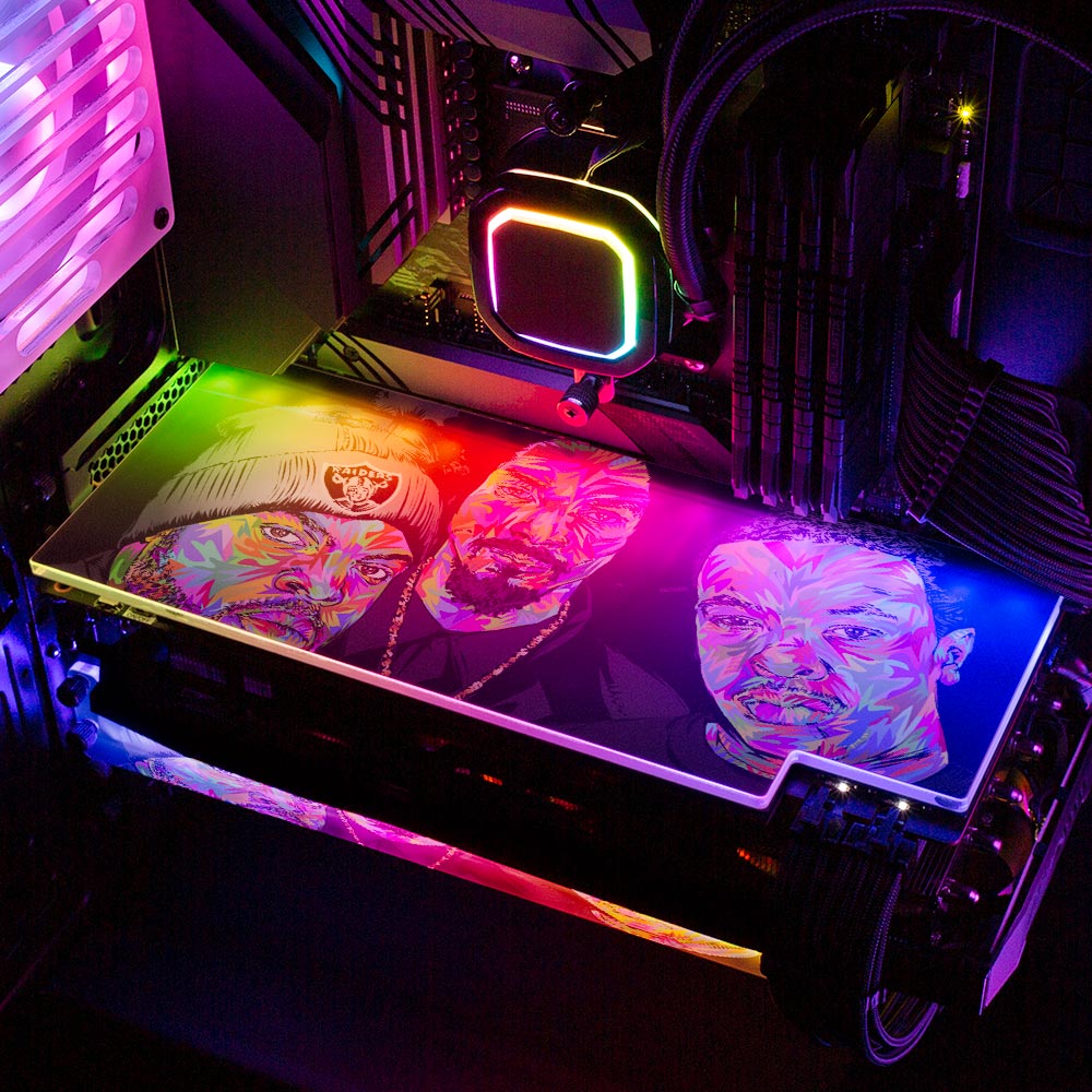 Cubepacdredrome RGB GPU Backplate - Technodrome1 - V1Tech