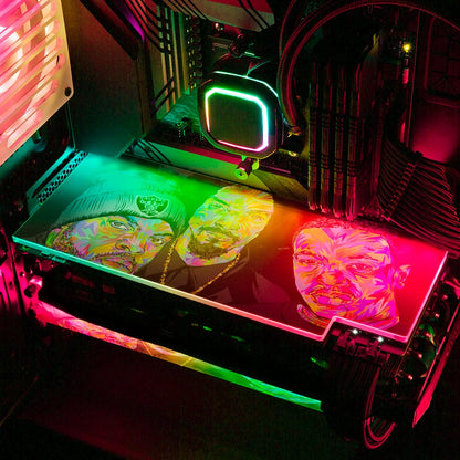 Cubepacdredrome RGB GPU Backplate - Technodrome1 - V1Tech