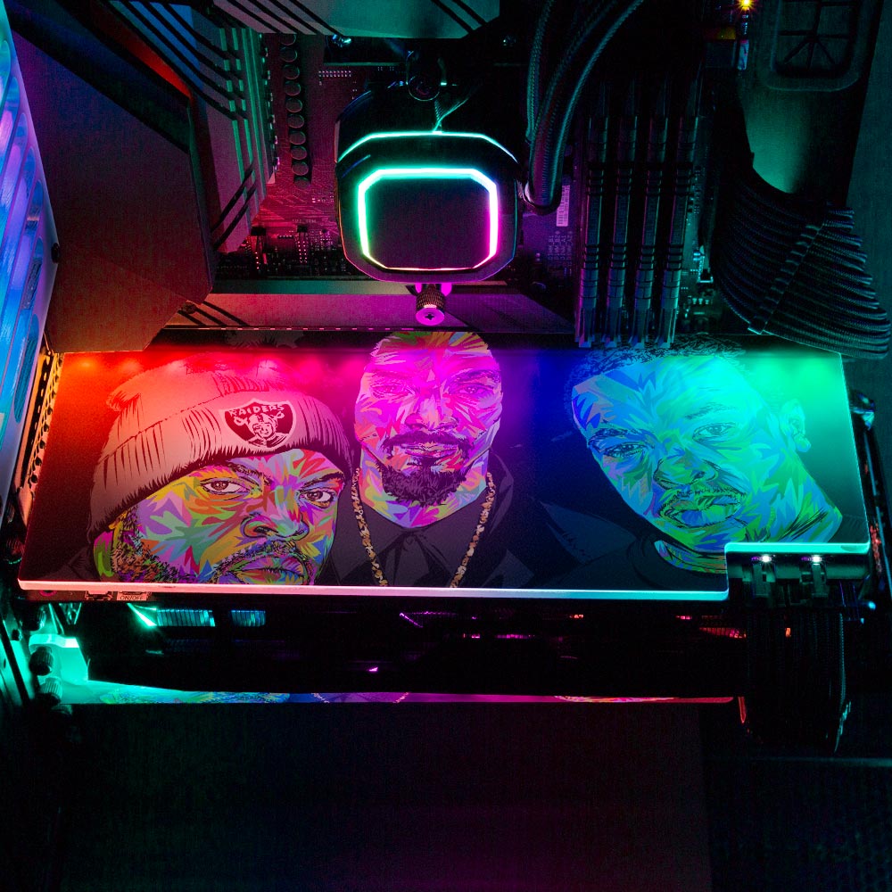 Cubepacdredrome RGB GPU Backplate - Technodrome1 - V1Tech