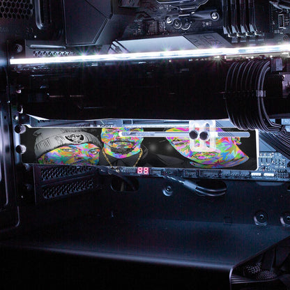 Cubepacdredrome RGB GPU Support Bracket - Technodrome1 - V1Tech