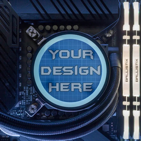 Custom Design AIO Cover for Cooler Master MasterLiquid Mirror CM ML240 ML280 ML360 ARGB - V1 Tech - V1 Tech