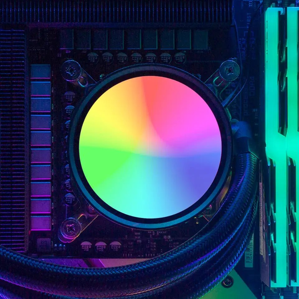 Custom Design AIO Cover for DeepCool Castle 240EX 280EX 360EX Addressable RGB - Gelato - V1 Tech