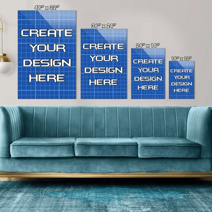 Custom Design Plexi Glass Wall Art Vertical - V1 Tech - V1 Tech