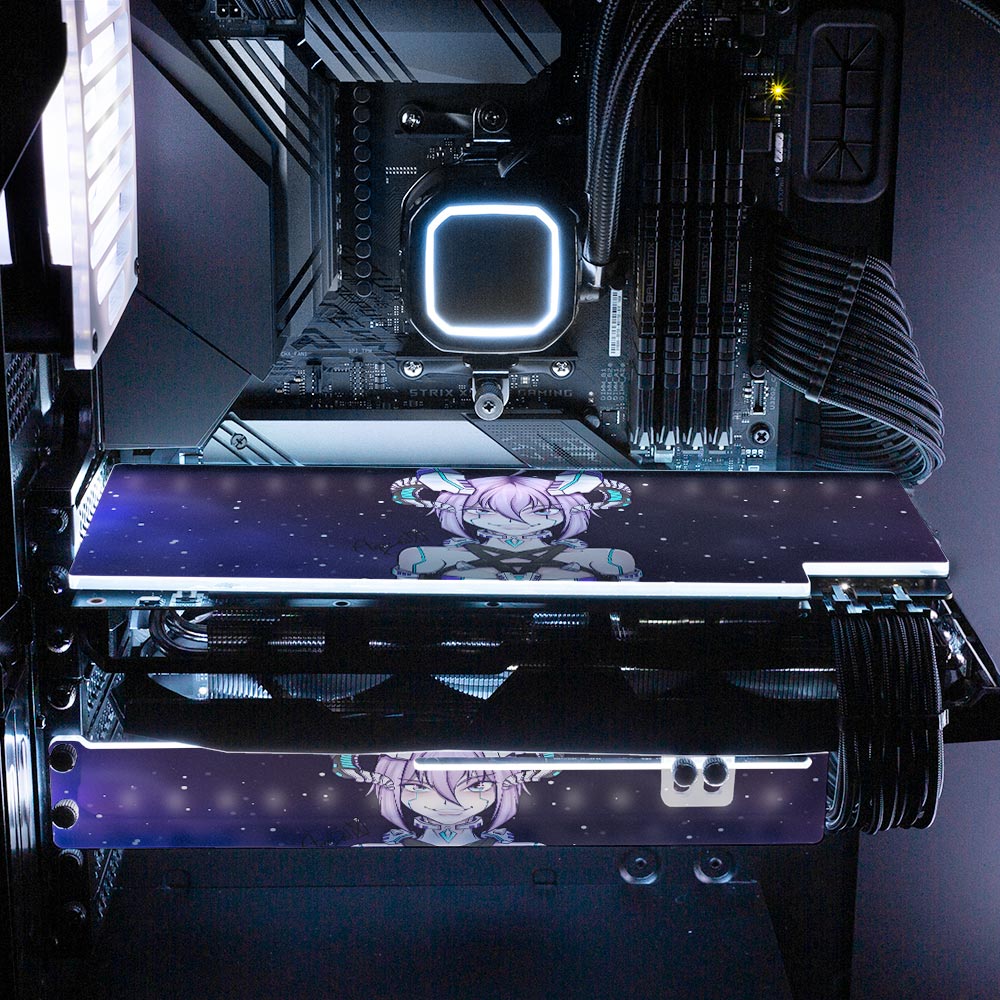 Cyber Angel Shepherdess RGB GPU Backplate - Ghost Data - V1Tech