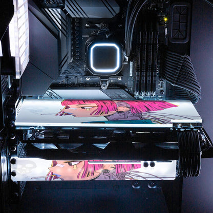 Cyber Light RGB GPU Support Bracket - YacilArt - V1Tech