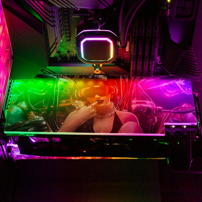 Cyber Queen RGB GPU Backplate - Dan Giuz - V1Tech