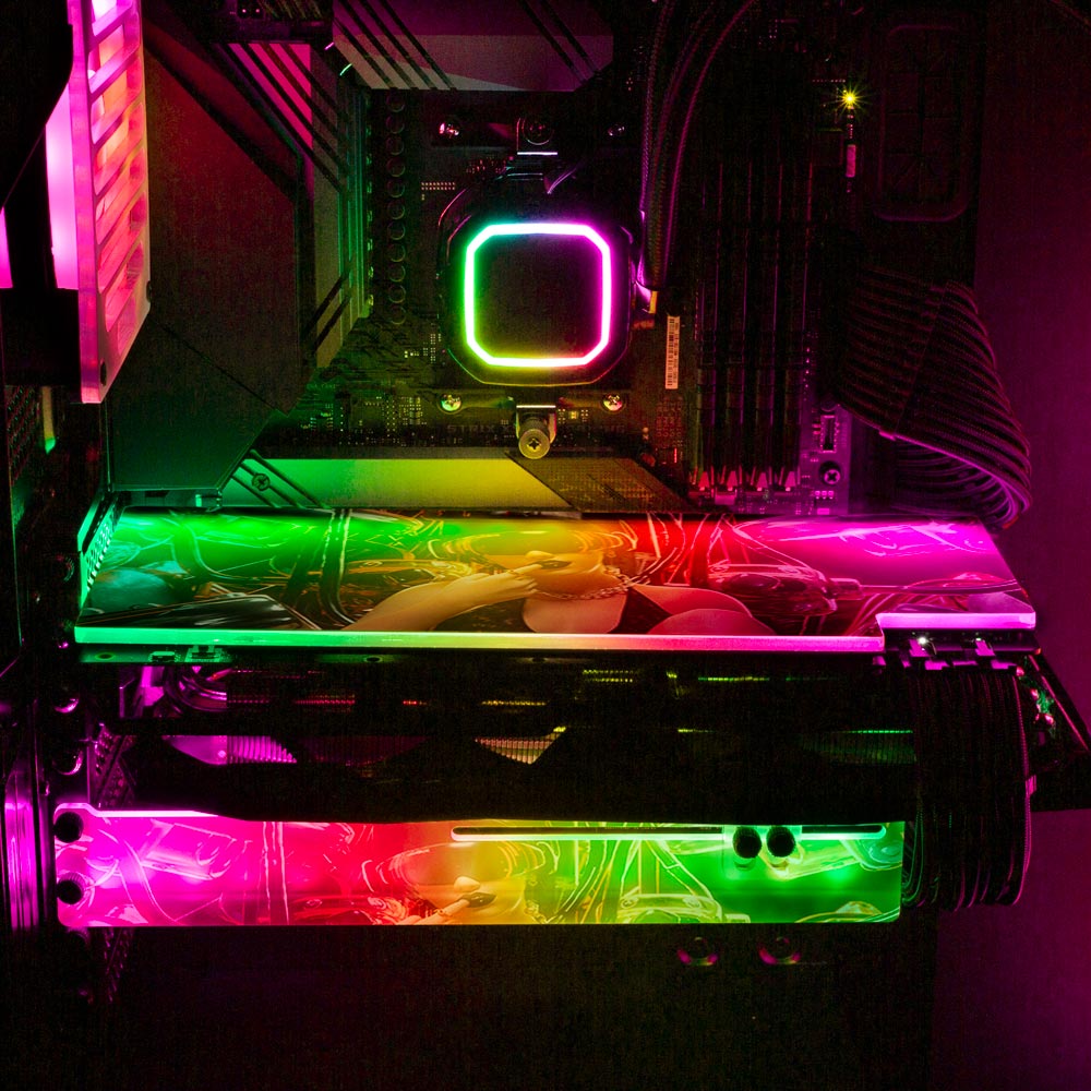 Cyber Queen RGB GPU Backplate - Dan Giuz - V1Tech