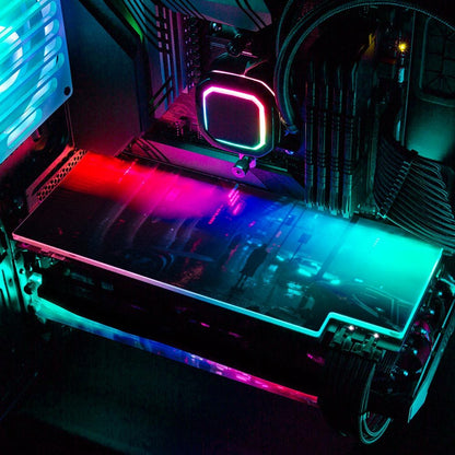 Cyber Waiting RGB GPU Backplate - Skie Graphic Studio - V1Tech