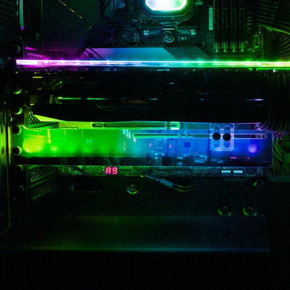 Cyber Waiting RGB GPU Support Bracket - Skie Graphic Studio - V1Tech