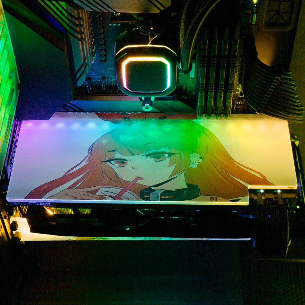 Cybered Collar RGB GPU Backplate - YacilArt - V1Tech