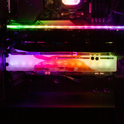 Cybered Collar RGB GPU Support Bracket - YacilArt - V1Tech