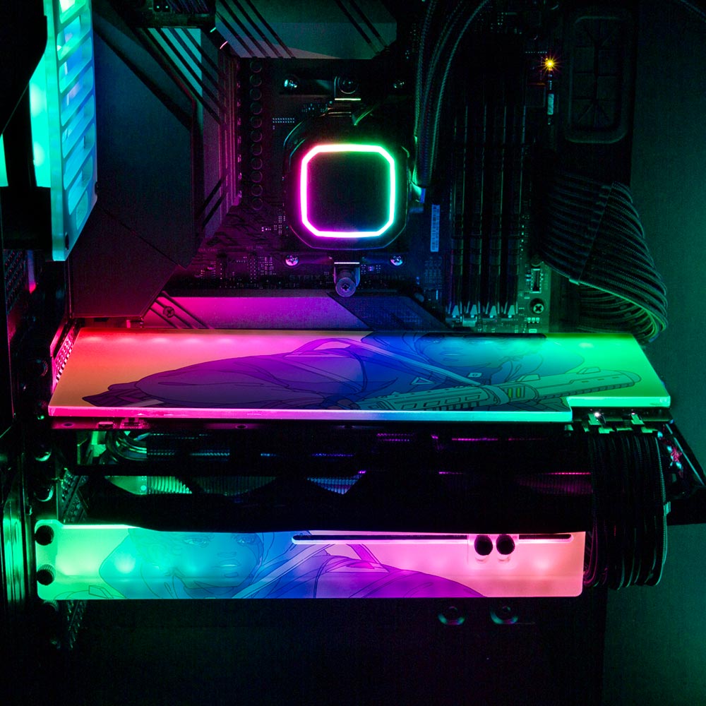 Cyberpunk Boy RGB GPU Backplate - Kuurakuu - V1Tech