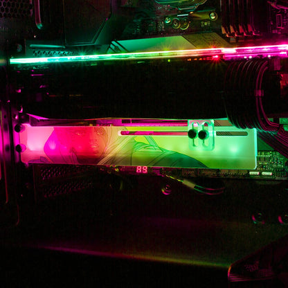 Cyberpunk Boy RGB GPU Support Bracket - Kuurakuu - V1Tech