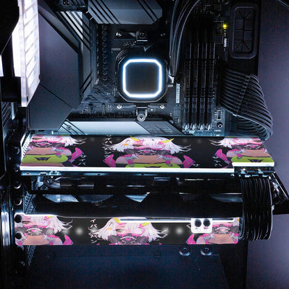 Cyberpunk Gothic Girl RGB GPU Backplate - YacilArt - V1Tech