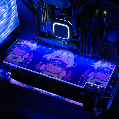 Cyberpunk Gothic Girl RGB GPU Backplate - YacilArt - V1Tech