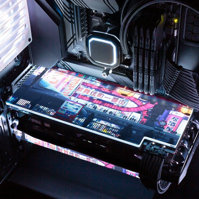 Cyberpunk Streets RGB GPU Backplate