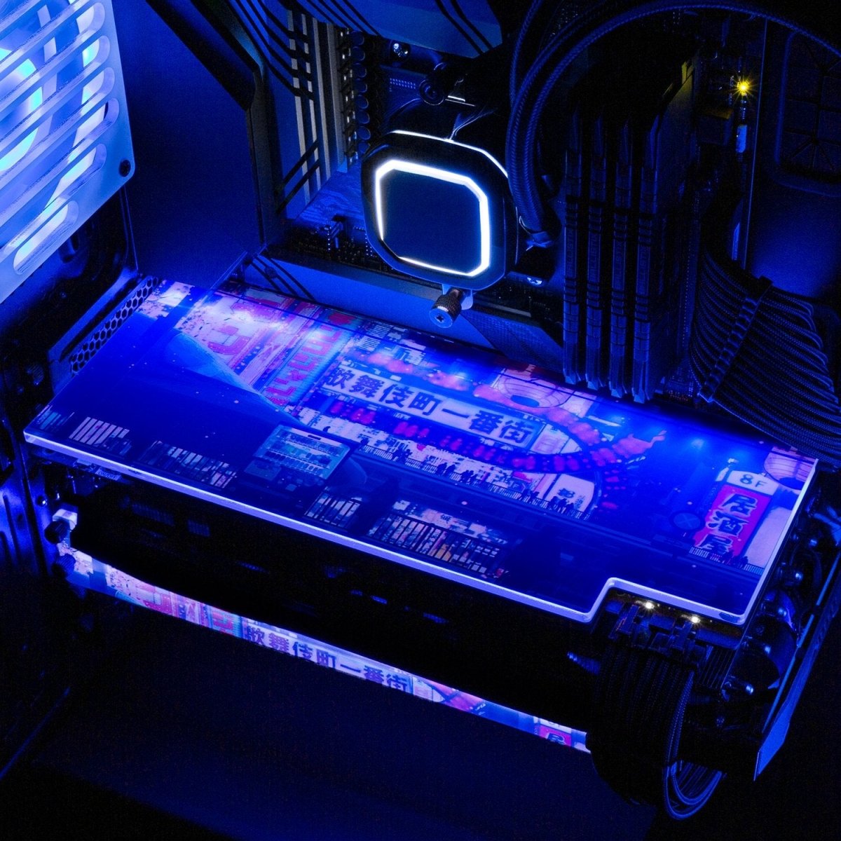 Cyberpunk Streets RGB GPU Backplate - Seerlight - V1Tech