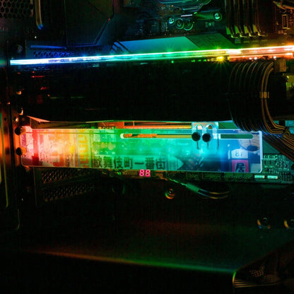 Cyberpunk Streets RGB GPU Support Bracket - Seerlight - V1Tech