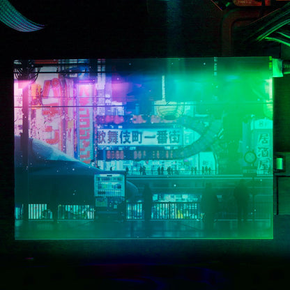 Cyberpunk Streets RGB HDD Cover Horizontal - Seerlight - V1Tech