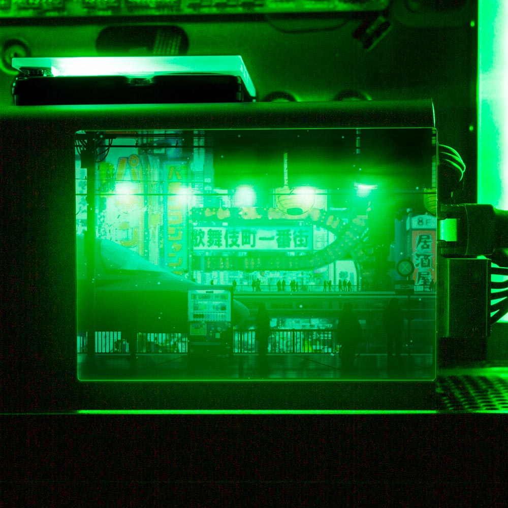 Cyberpunk Streets RGB SSD Cover Horizontal - Seerlight - V1Tech