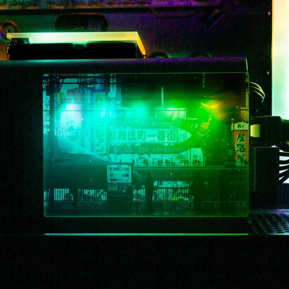 Cyberpunk Streets RGB SSD Cover Horizontal - Seerlight - V1Tech