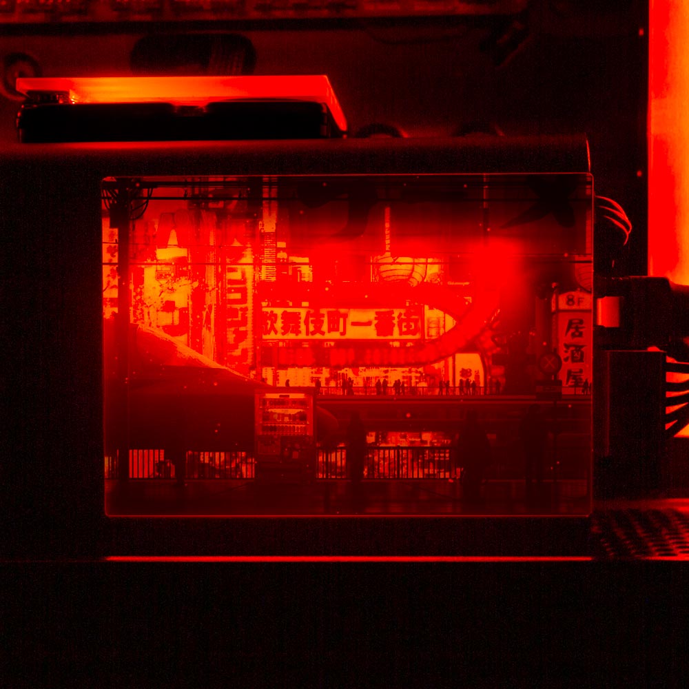 Cyberpunk Streets RGB SSD Cover Horizontal - Seerlight - V1Tech