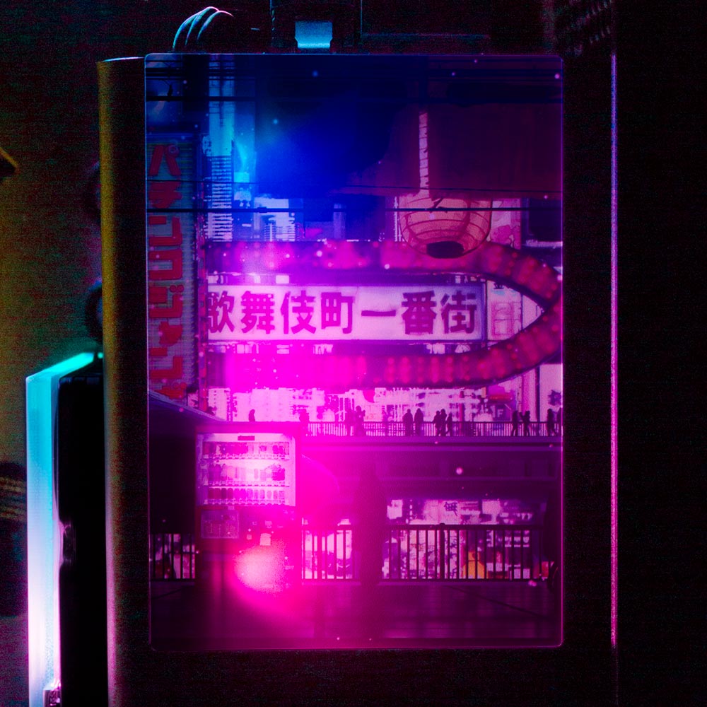 Cyberpunk Streets RGB SSD Cover Vertical - Seerlight - V1Tech