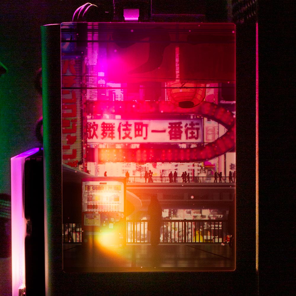 Cyberpunk Streets RGB SSD Cover Vertical - Seerlight - V1Tech