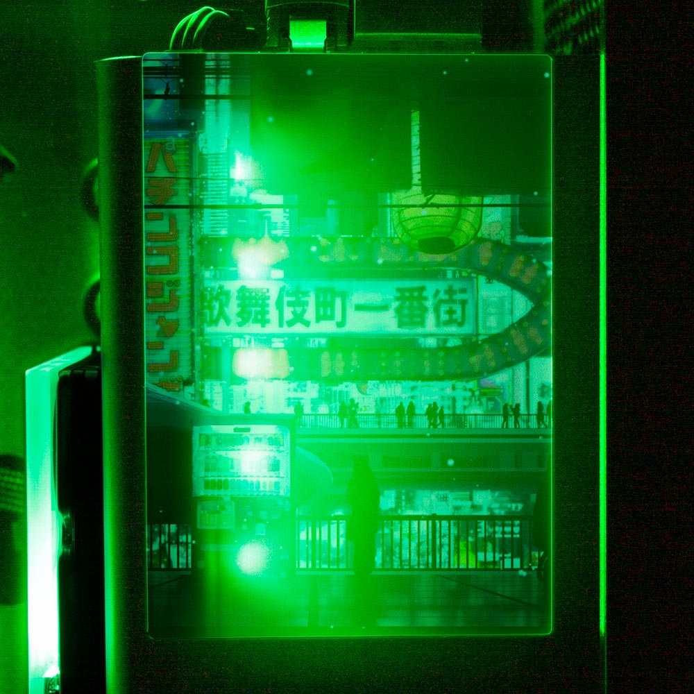 Cyberpunk Streets RGB SSD Cover Vertical - Seerlight - V1Tech