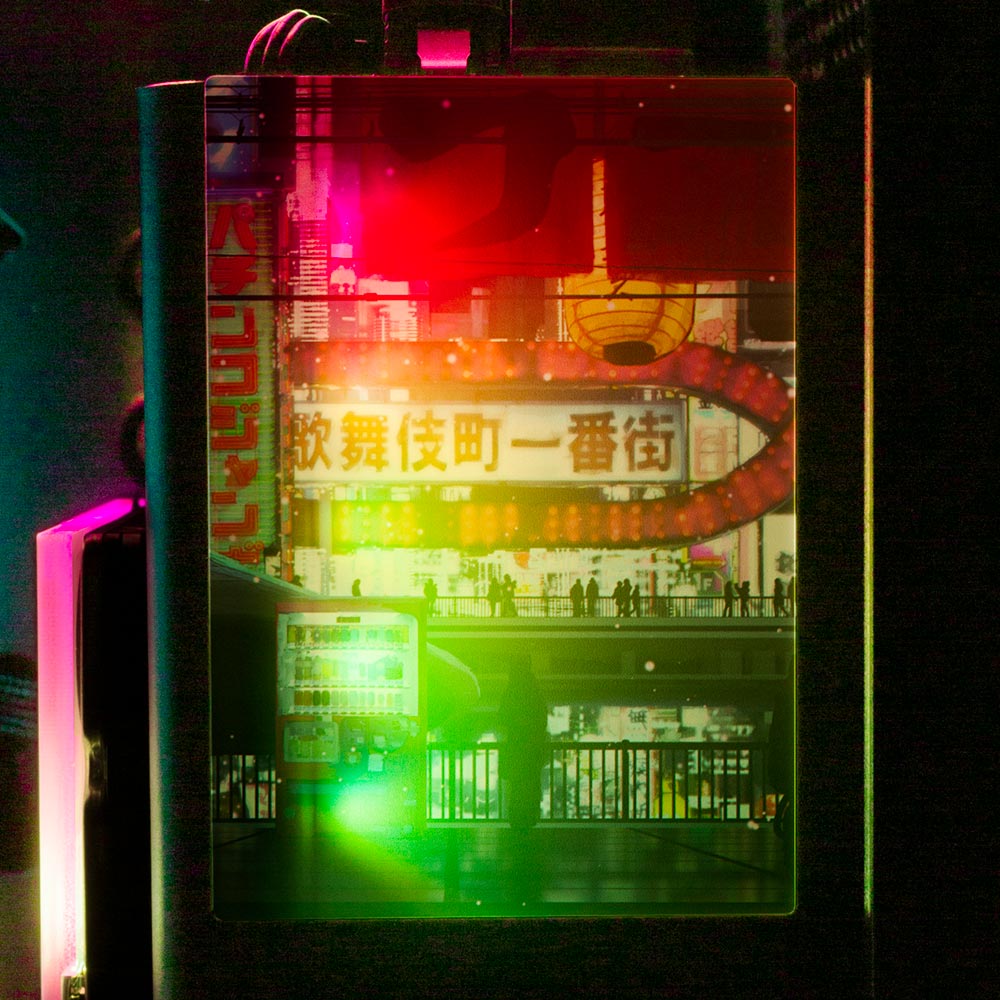 Cyberpunk Streets RGB SSD Cover Vertical - Seerlight - V1Tech